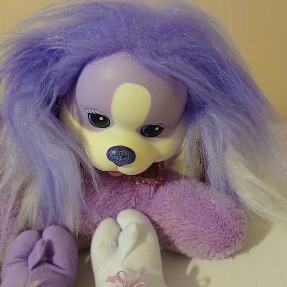 Just Play Puppy Surprise Riley Purple Stuffed Plush Animal Toy Dog w/ 2 Puppies - Picture 12 of 12